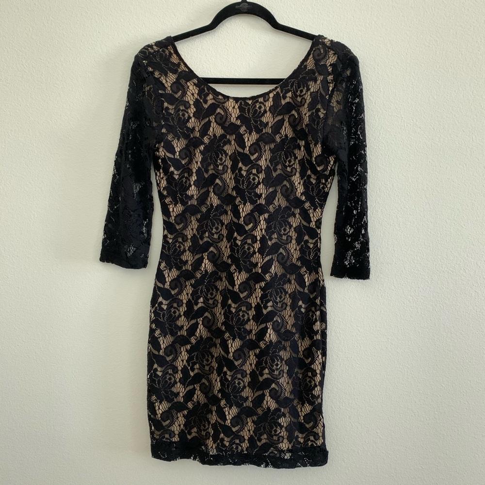 H&M Lace Bodycon Dress Sz 6 NWT